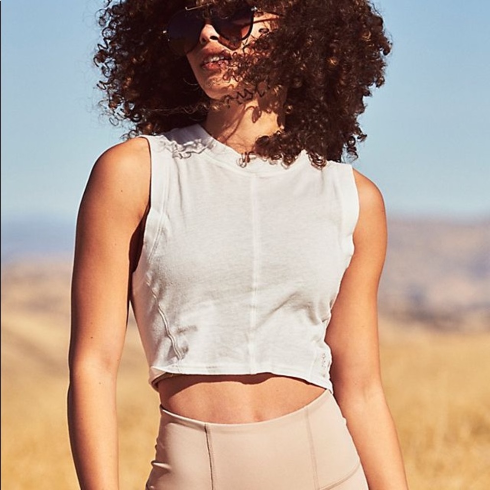 Free People Play By Play Crop Top in White NWT - Picture 7 of 7